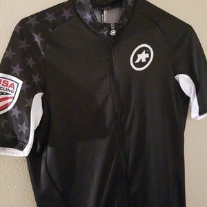Assos Cycling Jersey Black size L full zip